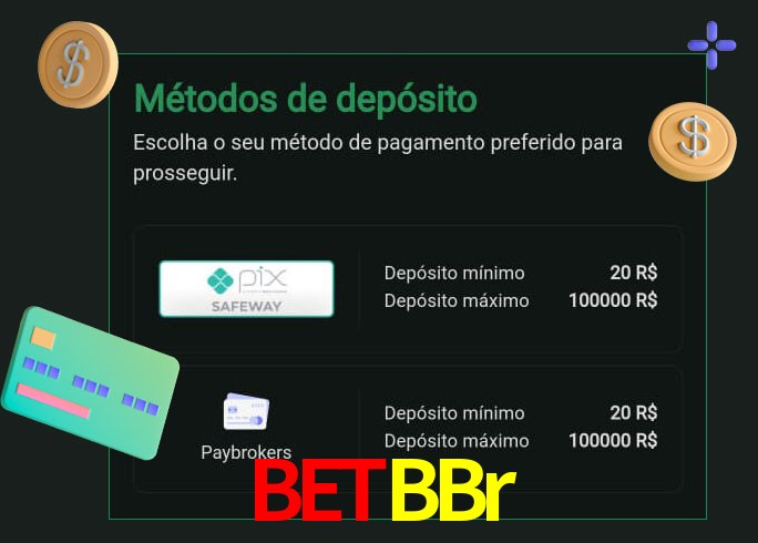 O cassino BetBBr oferece uma grande variedade de métodos de pagamento
